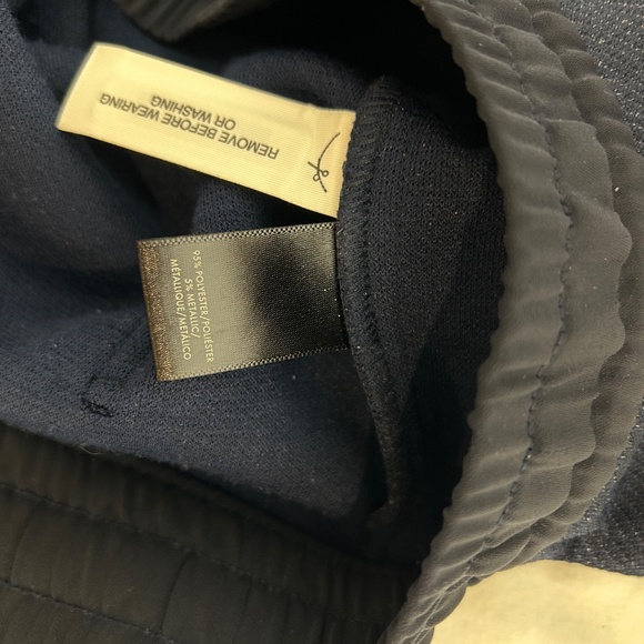 Navy Sparkly Cuffed Dress Pants - Picture 7 of 7